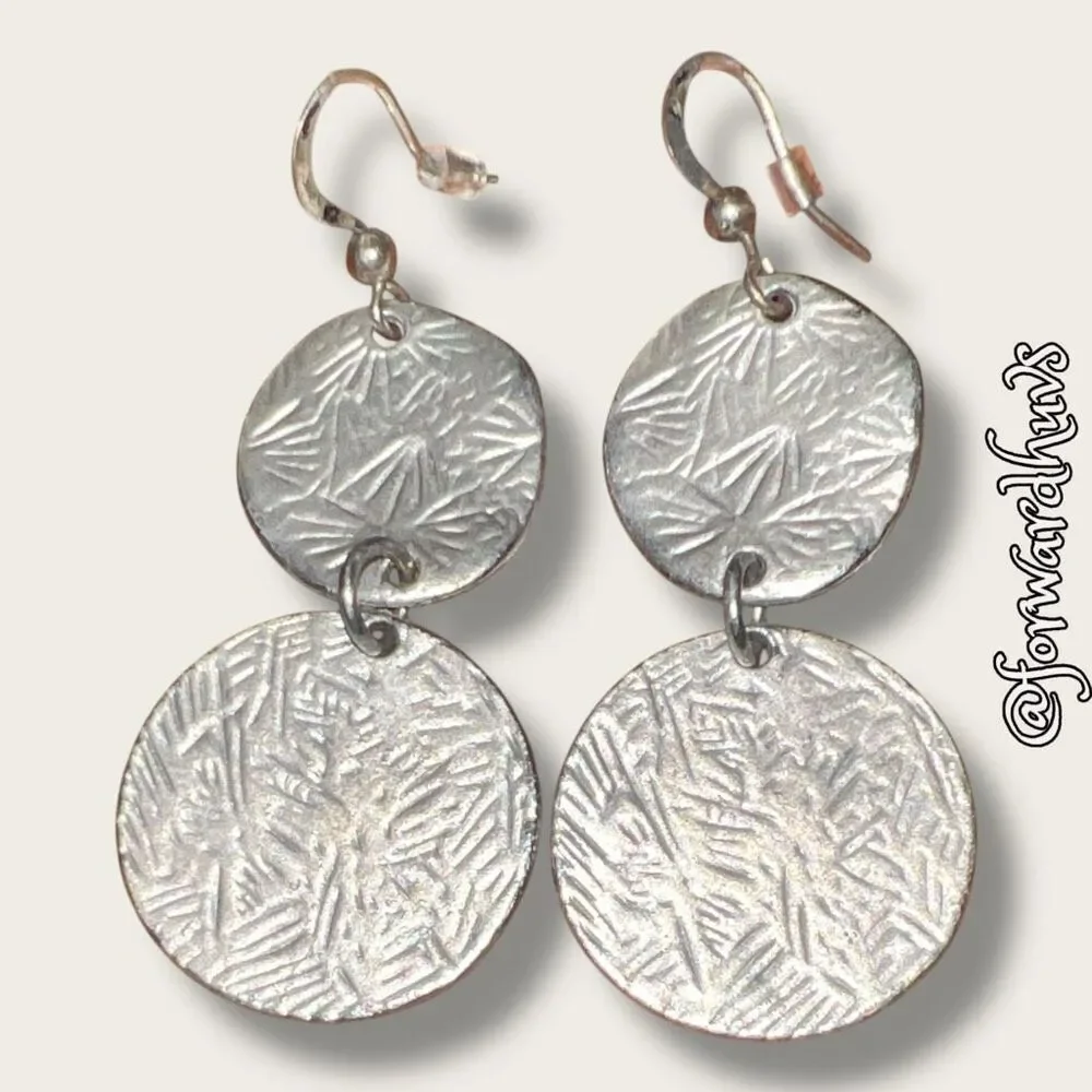 Bundle Sale 3 for $15 | Silver-Tone Dangle Earrings – Elegant and Versatile